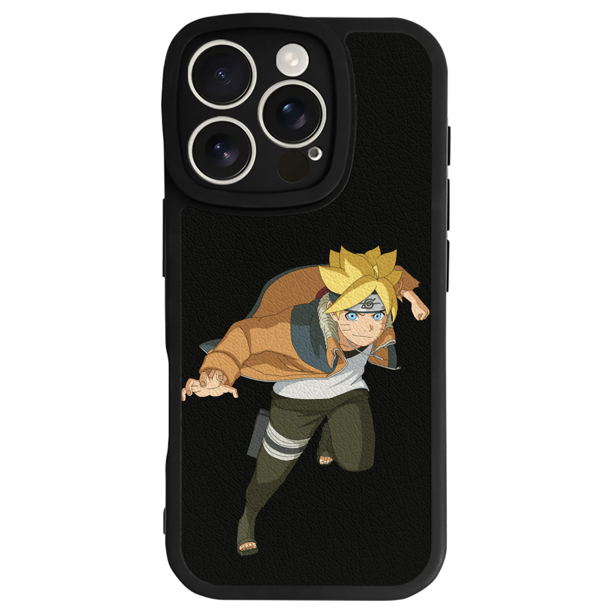 （画像用） NARUTO -ナルト- うずまき ナルト Uzumaki Naruto 【iPhone 16シリーズ対応】シリコンスマホケース（レザー調） 材質：シリコン